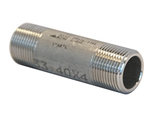 Rvs 316L dubbele pijpnippel NPT 3000#